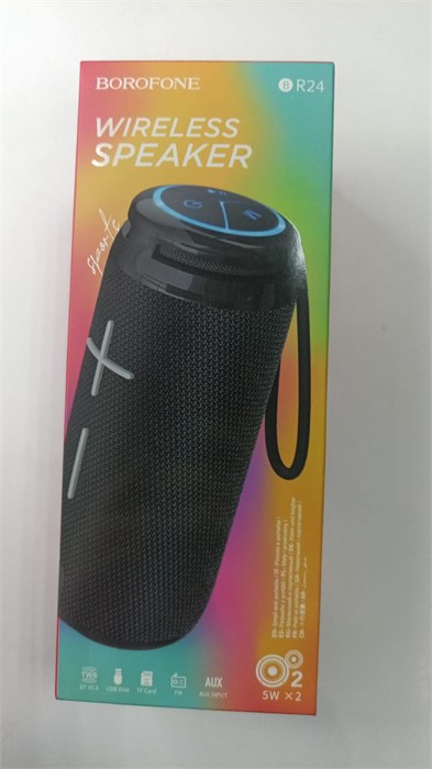 Bluetooth колонка BOROFONE BR24 Fashion Sports BT 5.3, 5W, AUX/microSD/USB/FM (черная) 00055999 - фото 1861