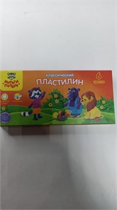 Пластилин Мульти-Пульти "Приключения Енота", 06 цветов, 120г, со стеком, картон 11200