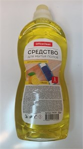 Средство для мытья полов OfficeClean "Лимон", концентрат, 1л 11439