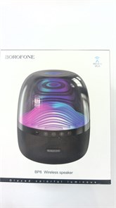 Bluetooth колонка BOROFONE BP8 Glazed, BT 5.0, 2x5W, AUX/microSD/LED (черный) 00057171