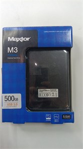 Внешний HDD 2,5" 500Gb Seagate (MAXTOR) чёрный USB 3.0 [STSHX-M500TCB/GMR] 1623Р6