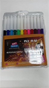 Фломастеры ArtSpace "Футбол", 12цв., ПВХ, европодвес 92102