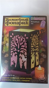 Набор для изготовления фонарика Клевер, 195х139х39 мм, картонная упаковка, "Волшебный лес" 42562